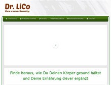 Tablet Screenshot of drlico.com